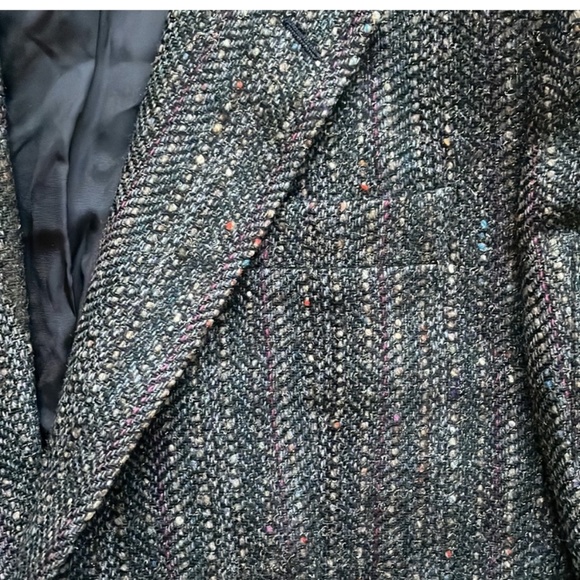 Givenchy Virgin Wool Multicolor Tweed Blazer | L - Picture 5 of 13